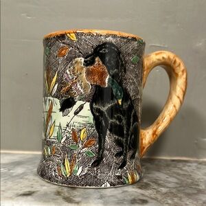 Gien Rambouillet hunting dog coffee cup
